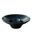Hall China Foundry Black Small Coronet Bowl 8 Diameter Ceramic Dish Pottery Bowl