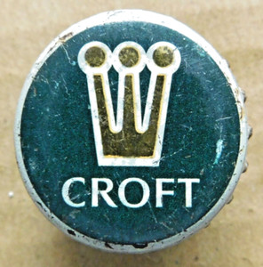 CROFT cork beer bottle cap 1957-65 Boston MA