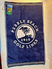 Pebble Beach Golf Links Store Flat Caddy 100 Cotton Navy Bag Towel