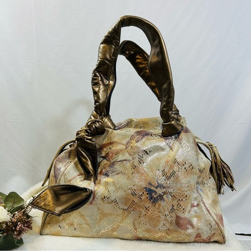 Sharon Gioe la gioe di Toscana hand bag sparkly snake print VTG Made in Italy - Picture 3 of 10