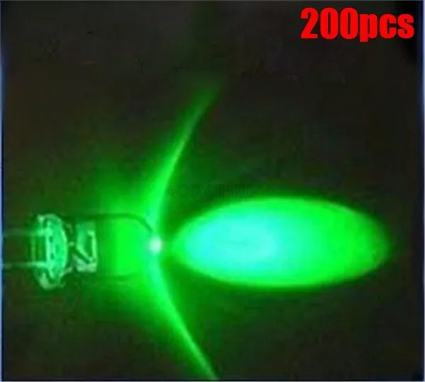 200PCS 5Mm Round Green Led Light Super Bright ve eBay