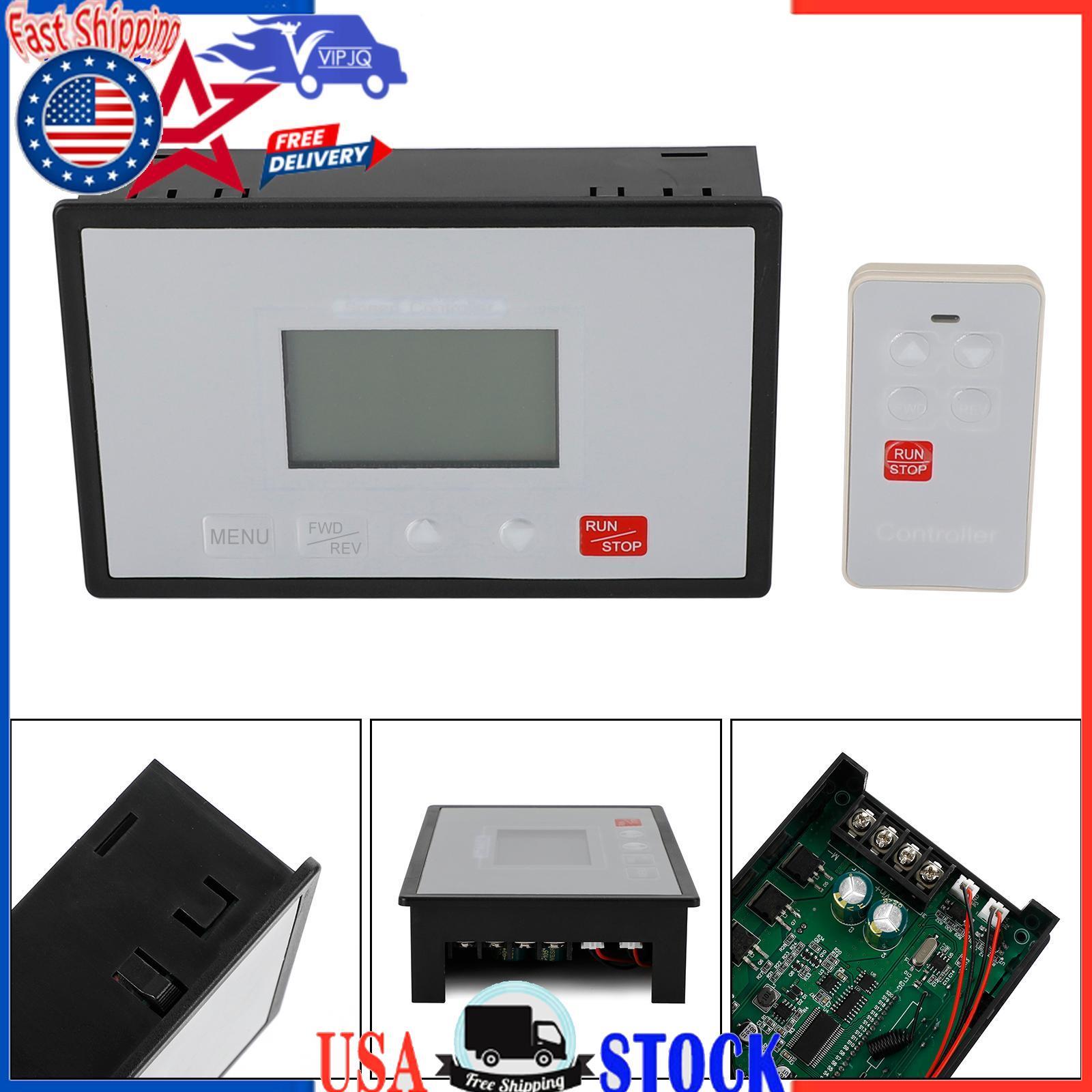 Speed Controller PWM DC Motor Timing Reversible Remote Control LCD Display 60A