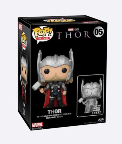 Funko POP! Marvel Thor Die-Cast Funko Shop Exclusive Chance At Chase Sealed NEW