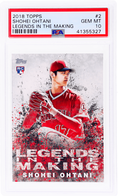 2018 Topps Shohei Ohtani Legend In the Making #LITM2 PSA 10 Rookie