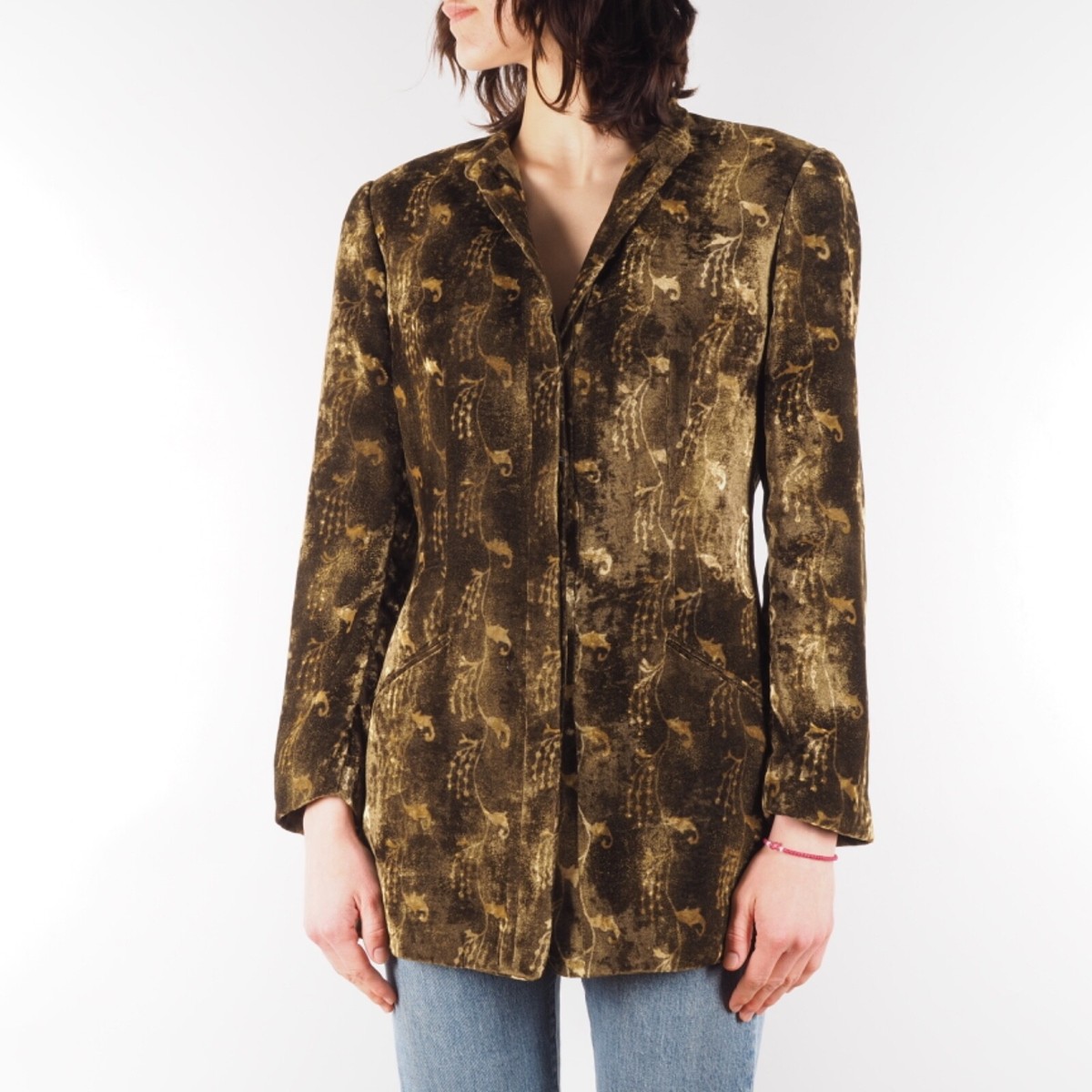 Giorgio Armani Vintage Women's Velour Velvet Jacket Blazer size