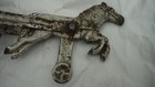 Antique 1890-1910 Waltrous or Gong Bell Co. Metal Horse & Sulky Toy 8" *As Found — photo 3