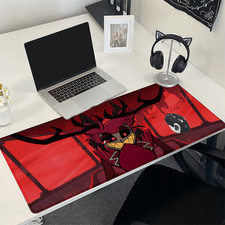 40 90cm XXL Grinning Demon Gaming Mouse Pad - Non-Slip Rubber Base, Durable Stit
