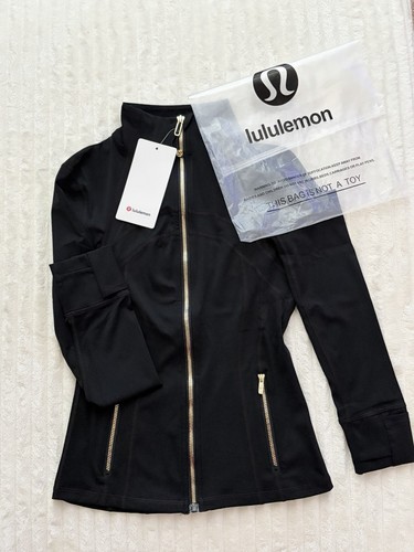 lululemon Define Women’s Track Jacket Black Size 4 Full Zip Zipped Pockets