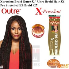 Xpression Braid Outre 52" Ultra Braid Hair 3X Pre Stretched EZ Braid 27