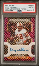2021 Prizm Doug Williams Sensational Signatures Purple Power Auto /49 PSA 10 TB