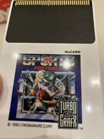TV Sports Football - TurboGrafx-16 Hu Card Only!!  Tested! TG 16