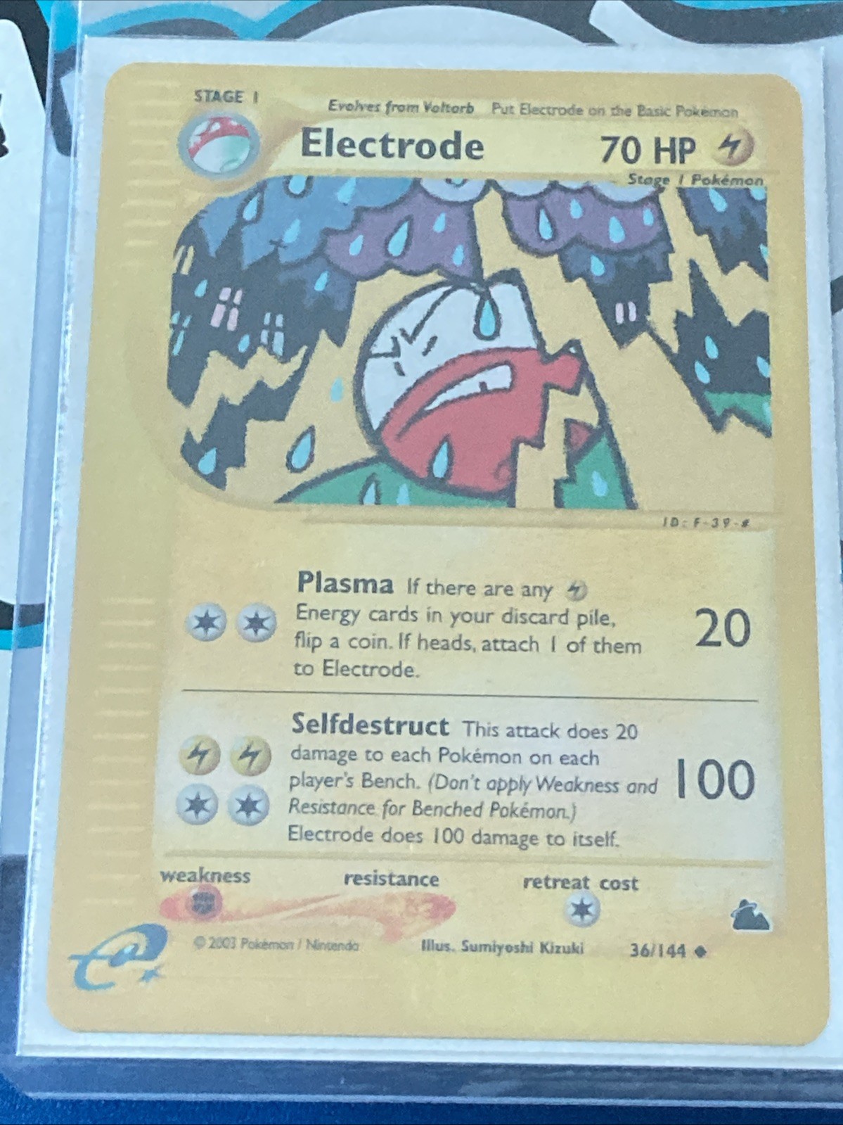 Electrode 36/144 Skyridge Reverse Holo ⚡️ 🔥 Rare Card E-Reader NM 😎