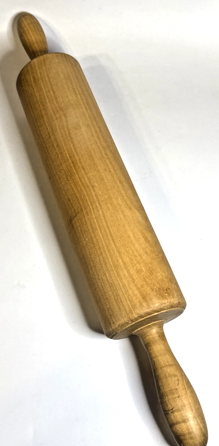 Vintage Extra Large 20” Wood Rolling Pin 2.75” Diameter