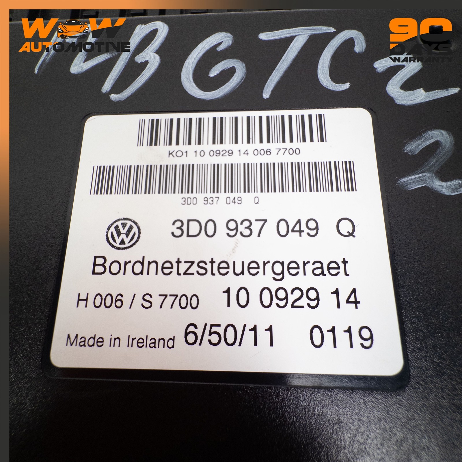 12-19 BENTLEY CONTINENTAL GTC FLYING SPUR ONBOARD SUPPLY CONTROL MODULE UNIT OEM