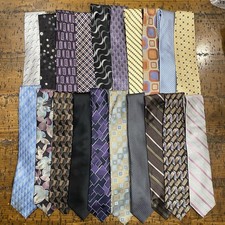 Lot of 20 Men  s Neck Ties Silk Polyester Neck Ties Various Patterns B3 