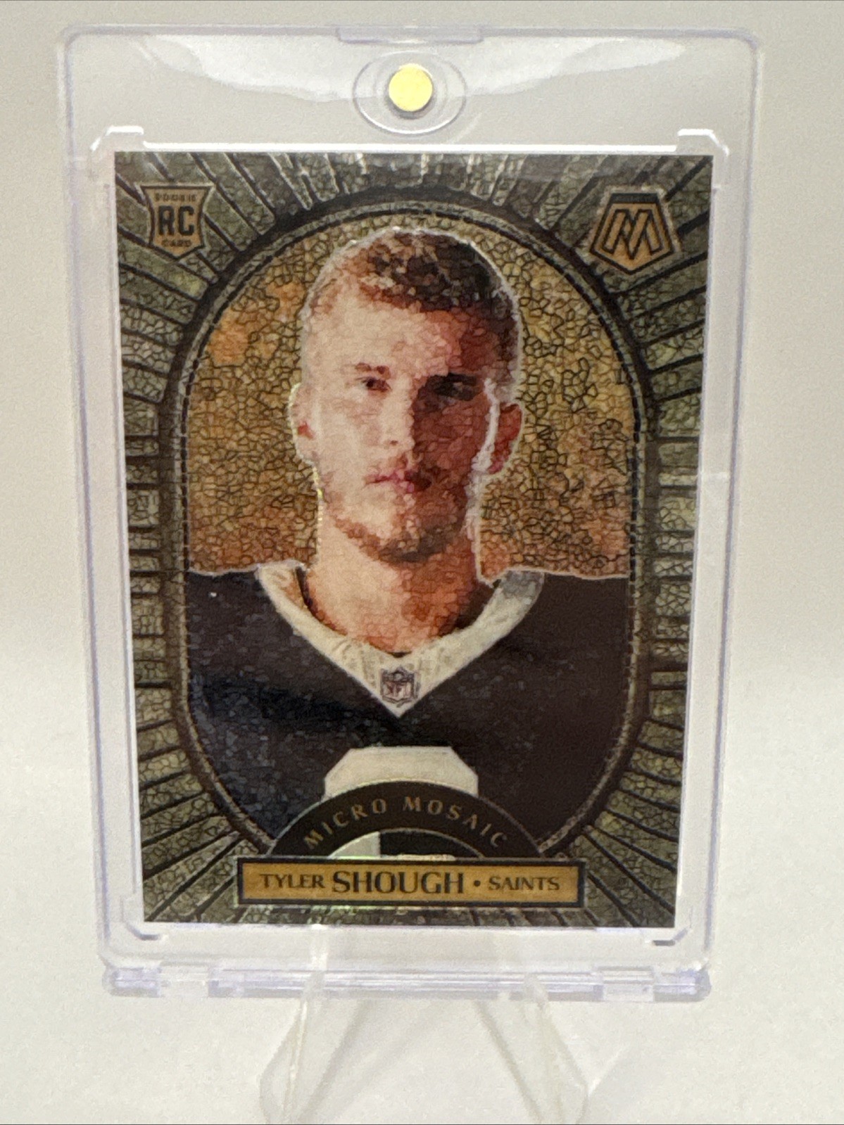 2025 Mosaic Tyler Shough RC Micro Mosaic #7 SSP Case Hit Saints