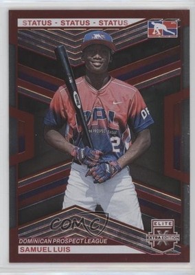 2023 Panini Elite Extra Edition Red Status 21/199 Samuel Luis #197 0bt4
