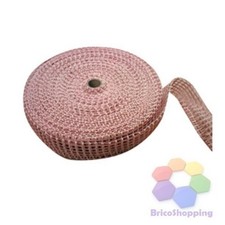 RETE PER INSACCATI DOPPIA TRAMA COTONE BIANCO ROSSO 50 MT MAGLIE 12 14 16 18 24