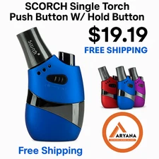 SCORCH Single Torch Push Button with Hold Button | 61561 | 5" Tall – Free Shippi