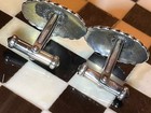 Old pawn Fred Harvey era file stamped sterling turquoise cufflinks 062526aCG — photo 3
