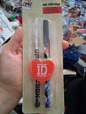 One Direction 1D Sticker Pen Push Pencil Eraser Set Harry Liam Louis Niall Zayn