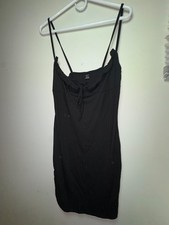 SHEIN Women’s Black Ribbed Bodycon Mini Dress Size M - 0166