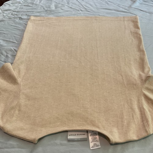 Vintage Alfred Dunner Short Sleeve Knit Sweater Womens Size PS Khaki Grannycore - Picture 9 of 15