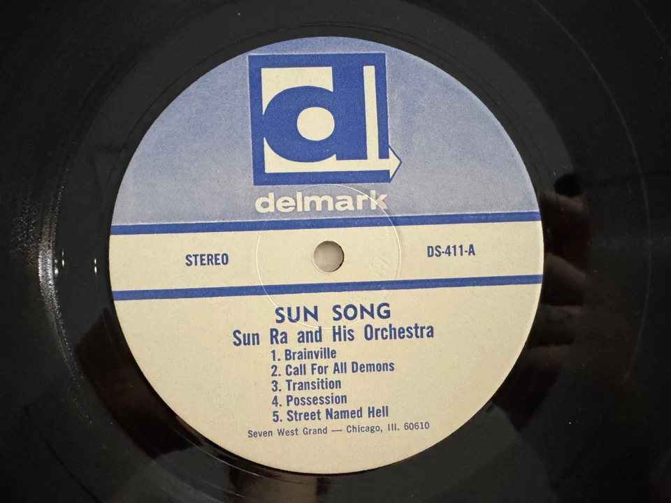 Sun Ra "Sun Song" LP - Original Delmark DS-411 Original 1967 Stereo Press NM - Image 3 of 4