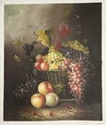 Original Oil Painting On Canvas~Grape In Basket — photo 1