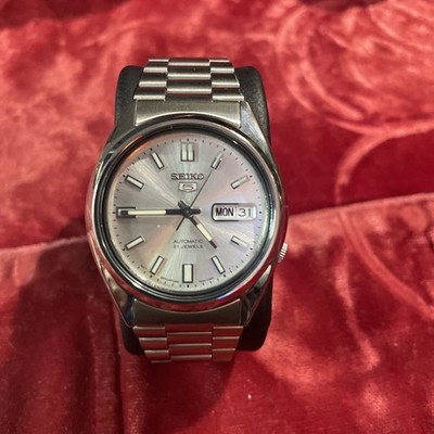 Seiko 5 Vintage 7S26-3049 Stainless Automatic 21 Jewel Watch Super Clean Working