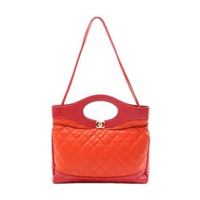 Chanel Matelasse Leather Shoulder Bag Women Red One Size 521619