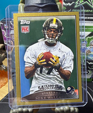 Topps 2009 Football Mike Wallace Rookie Pittsburgh Steelers Card #348. rookie card picture