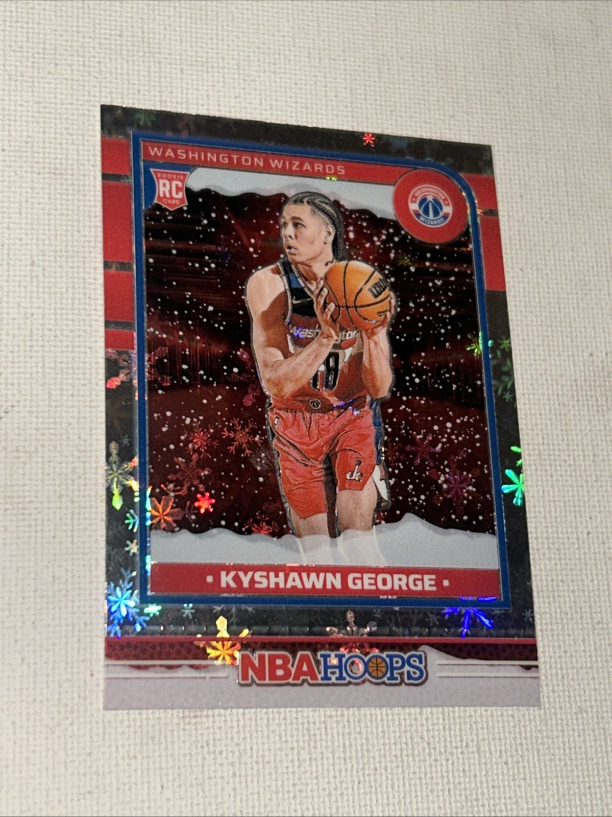 🏀 KYSHAWN GEORGE WINTER HOLO ROOKIE CARD 2024-25 Panini Nba Hoops #254