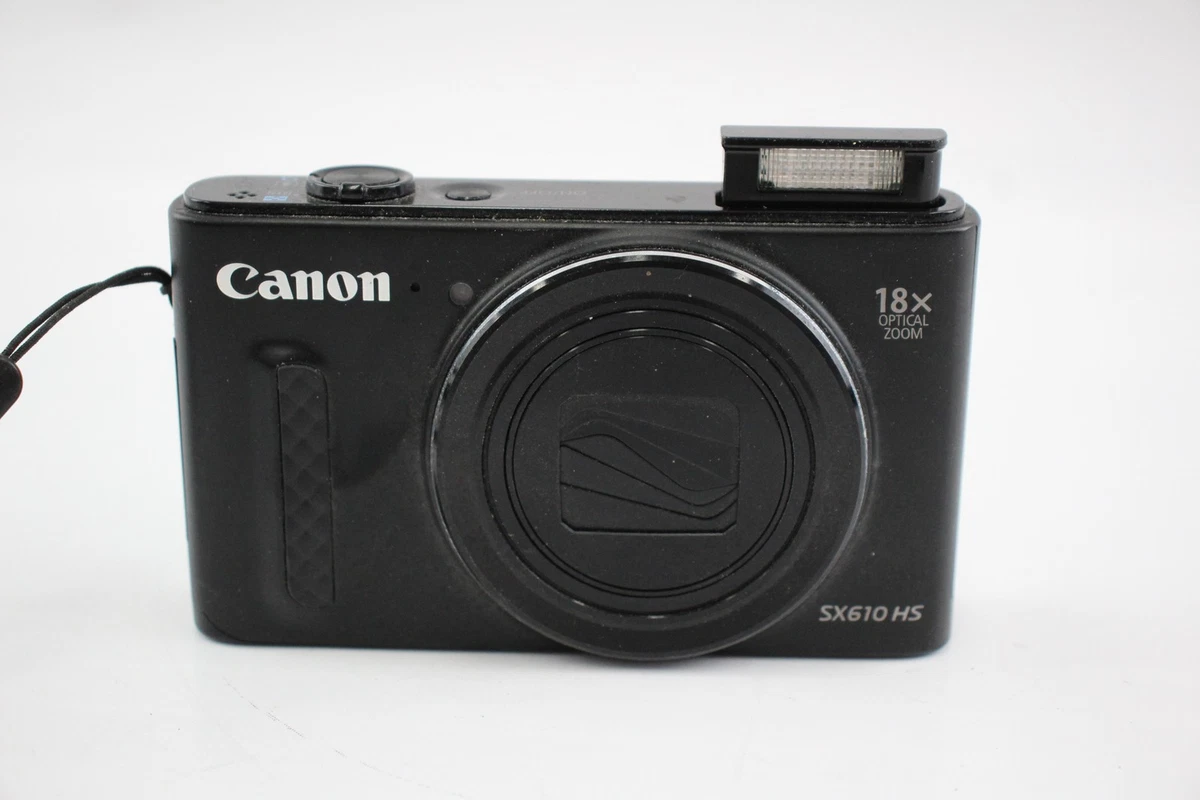 美品 Canon PowerShot SX610 HS BK Canon PowerShot SX610 HS 20.2 Megapixel Digital Camera Black
