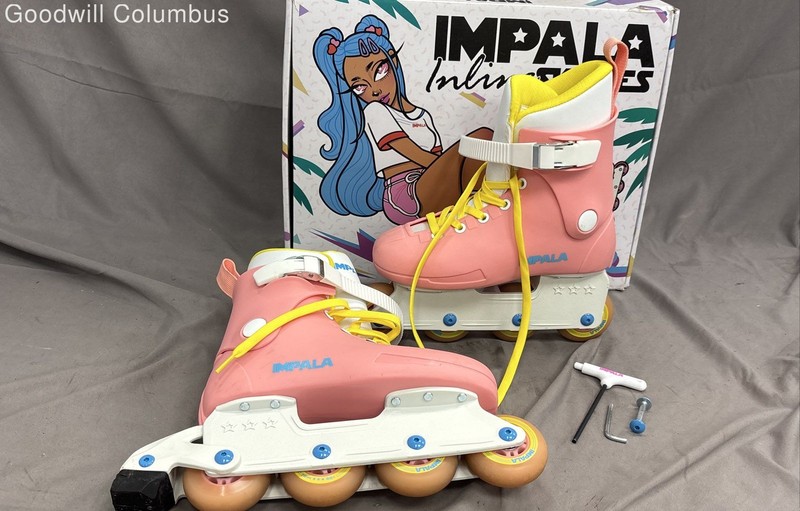 Impala Inline Skates Pink Yellow Women's Size 6 / Men's 4 With Original Box