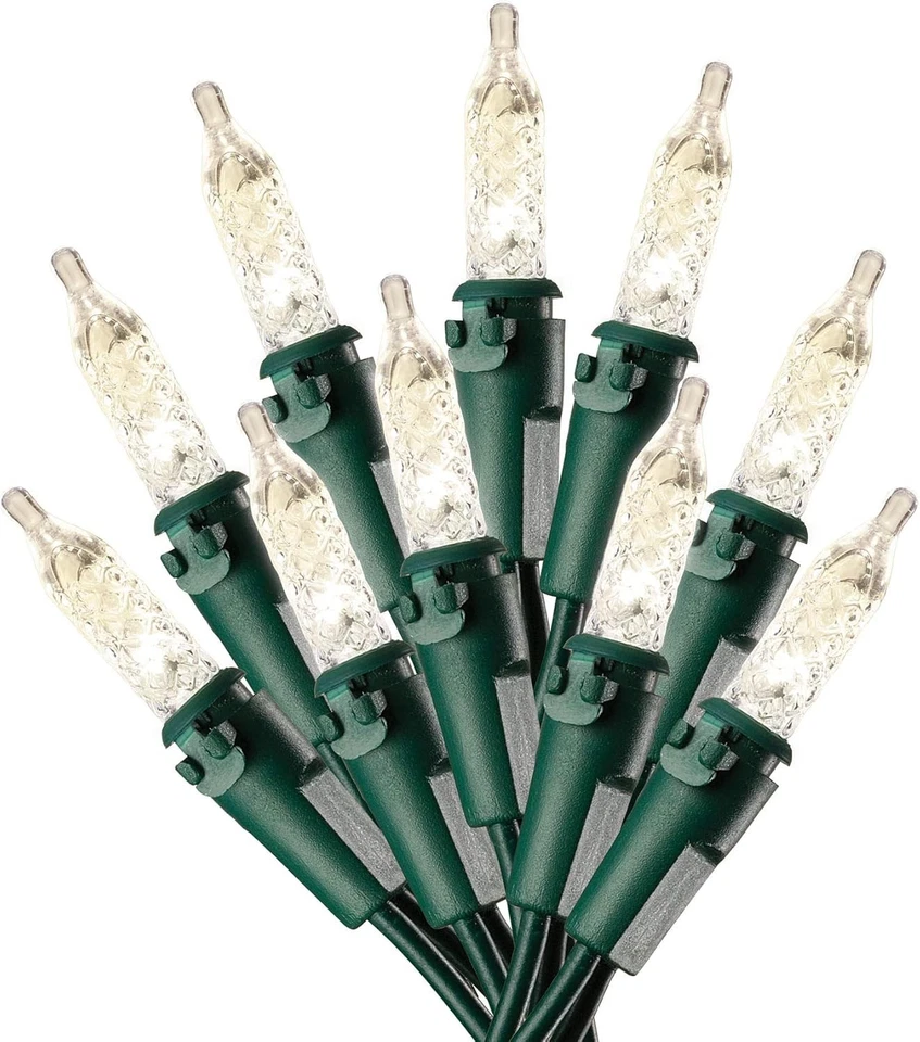 SYLVANIA Luces de Navidad, Blanco Cálido LED 250 Lt Mini Set, Verde Foto 2 de 3