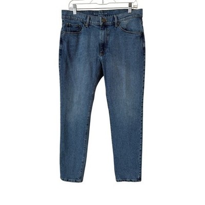 Mott & Bow Mens Classic Blue Jeans Slim Bens Medium Wash Denim Sz 30x29