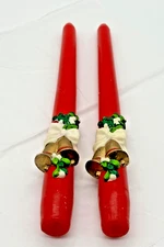 Vintage Avon Christmas Chimes 2 Bayberry Fragranced Taper Candles New in Box