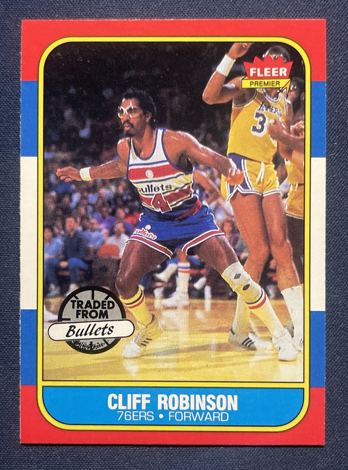 1986-87 Fleer Cliff Robinson Philadelphia 76ers Basketball 🏀 Card #93