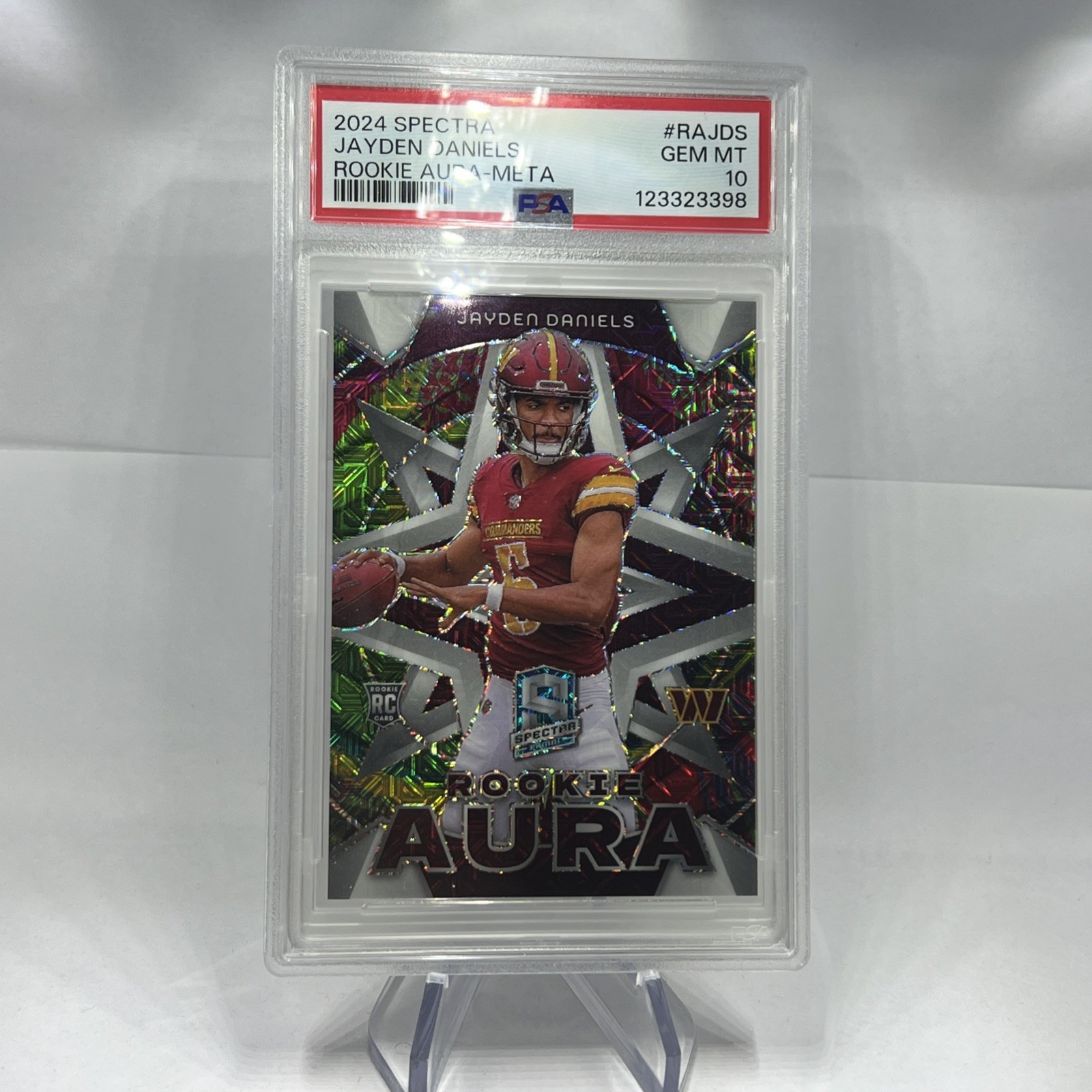 Jayden Daniels Panini Spectra Rookie Aura #RAJDS Meta