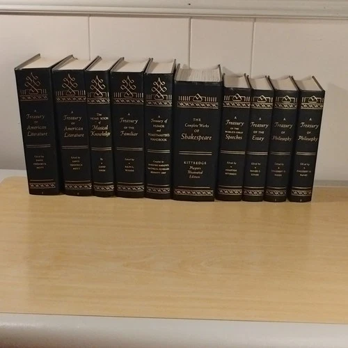 A Treasury of Series Grolier (1940s-1960s) Set of 10 Hard Cover Volumes - product listing photo