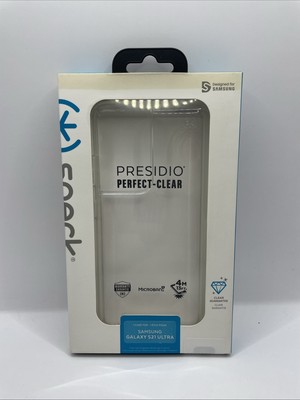 Speck Products Presidio Perfect-Clear Samsung Galaxy S21 Ultra Hülle Case Cover Clear