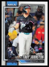 2026 Topps Series 1 Celebration Troy Johnston RC #317 Miami Marlins