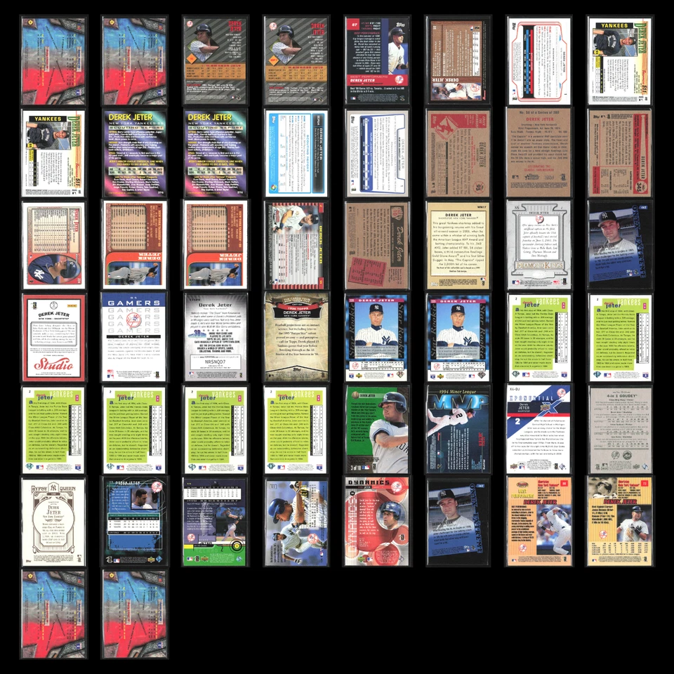 Lote de 50 tarjetas de béisbol Derek Jeter MLB Yankees jugador estrella distribuidor oferta a granel Foto 2 de 4