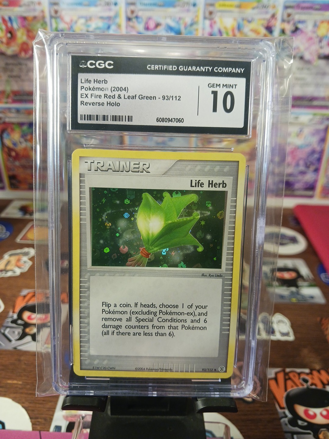 Pokemon Life Herb EX Fire Red & Leaf Green Reverse Holo #93 CGC 10 Gem Mint
