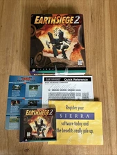 Earthsiege 2 - Sierra Software 1996 Big Box w/ Manual & Papers