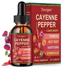 Chilli, Beetroot, Turmeric and Vitamin Drops - Energy and Immunity Boost - 60ml