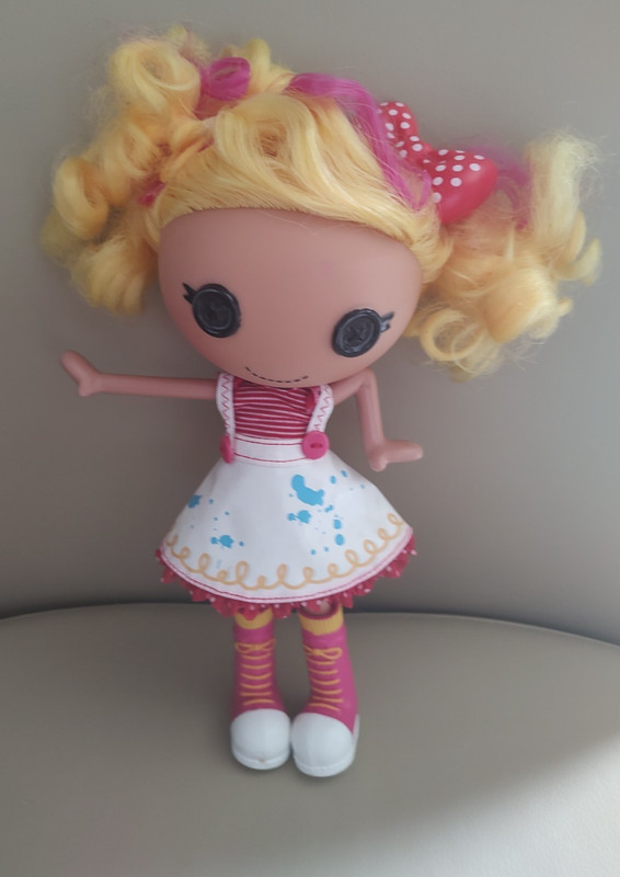 Lalaloopsy Doll Spot Splatter Splash 14in full size brushable blond hair. 2016 