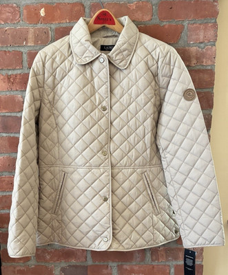 NWT Lauren Ralph Lauren Quilted Classic Beige Jacket - L - $170