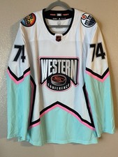 Men’s 56 NWOT Edmonton Oilers Stuart Skinner #74 Adidas 2023 All-Star Jersey